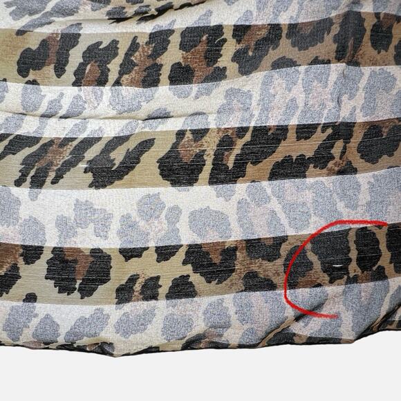 Leopard Print Scarf Wrap Brown Black Soft Trendy Chic Fashion Rectangle 13x57 - Picture 12 of 12